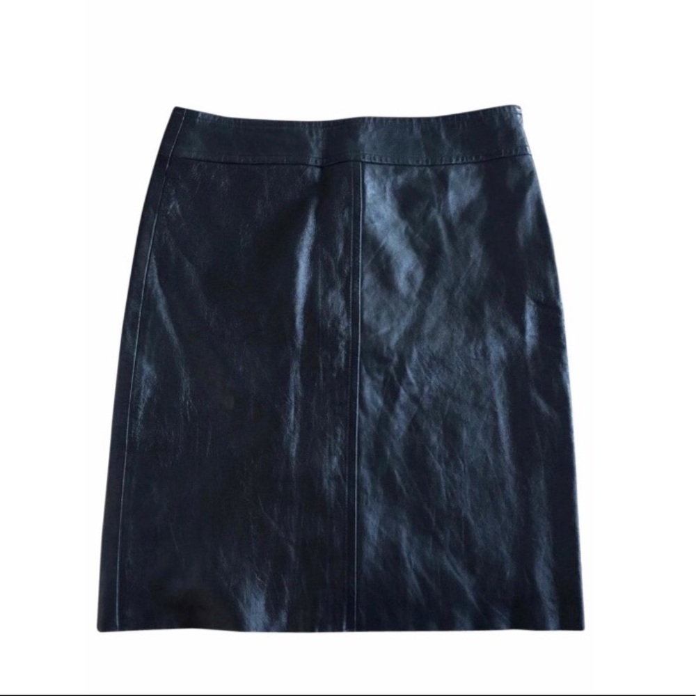 BCBGMAXAZRIA Genuine Leather Skirt (NWOT)